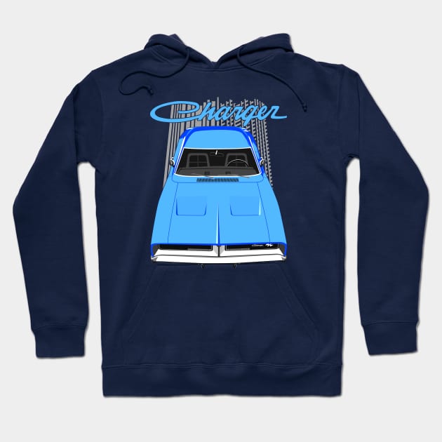 Charger 69 - Blue Hoodie by V8social